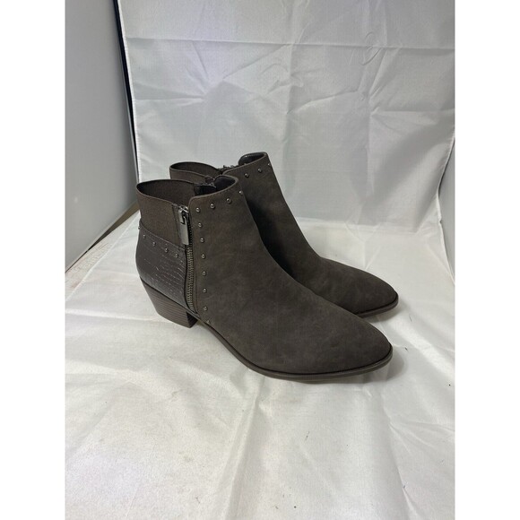 Market & Spruce Shoes - Market & Spruce Women's Kadie Bootie Brown Ankle Boots Size 10